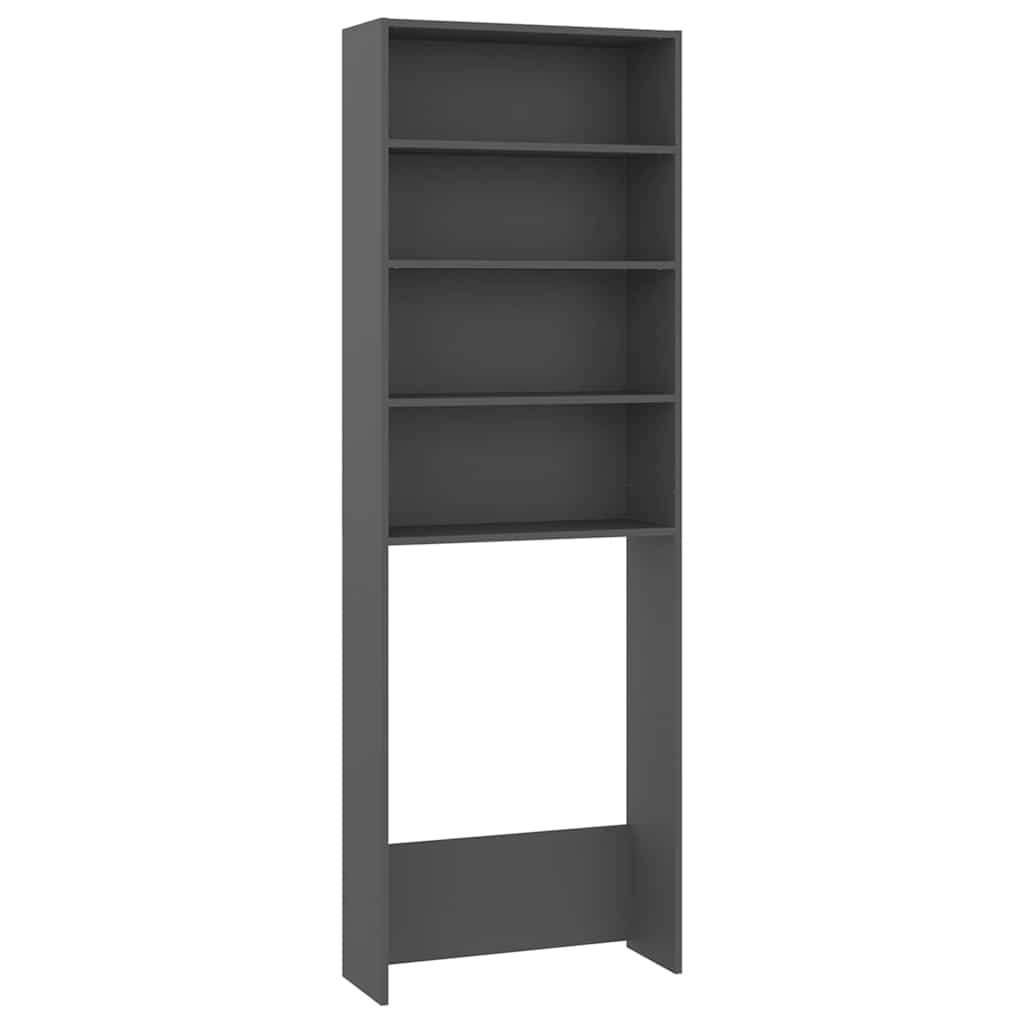 Waschmaschinenschrank Grau 64x24x190 cm