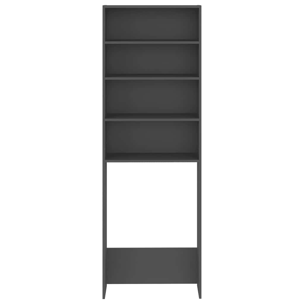 Waschmaschinenschrank Grau 64x24x190 cm