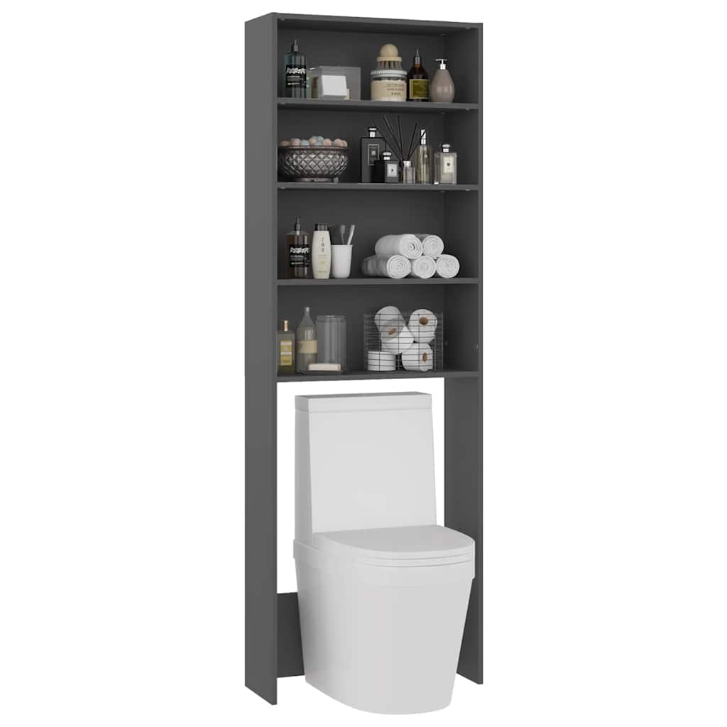 Waschmaschinenschrank Grau 64x24x190 cm