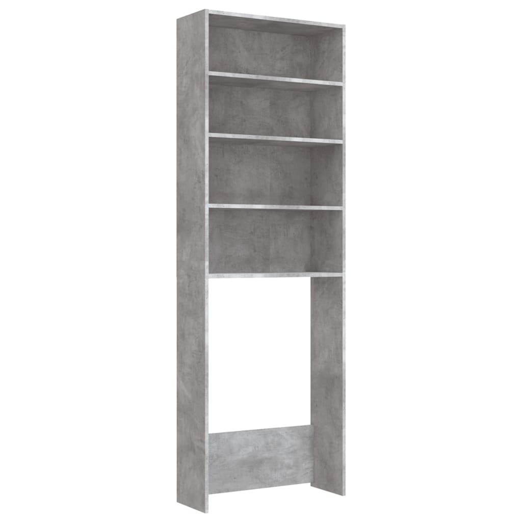 Waschmaschinenschrank Betongrau 64x24x190 cm