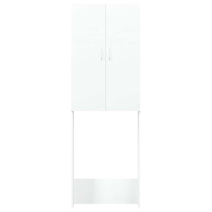 Waschmaschinenschrank Weiß 64x25,5x190 cm