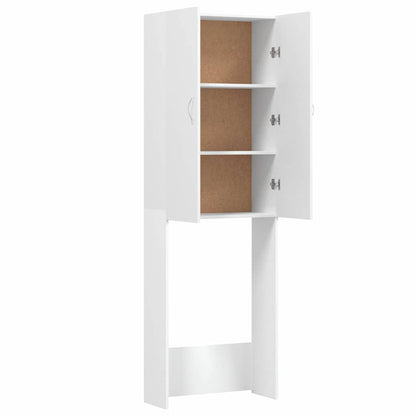 Waschmaschinenschrank Weiß 64x25,5x190 cm