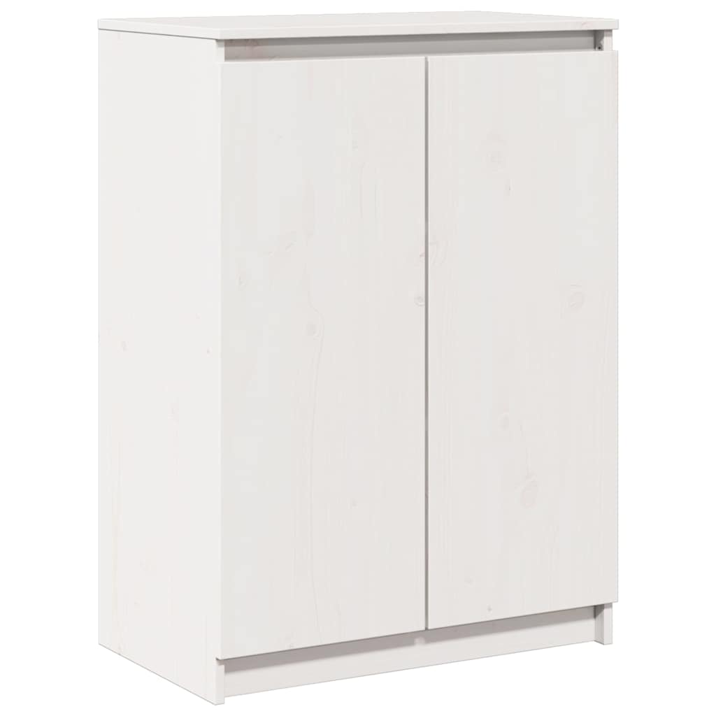Sideboard Weiß 60x36x84 cm Massivholz Kiefer