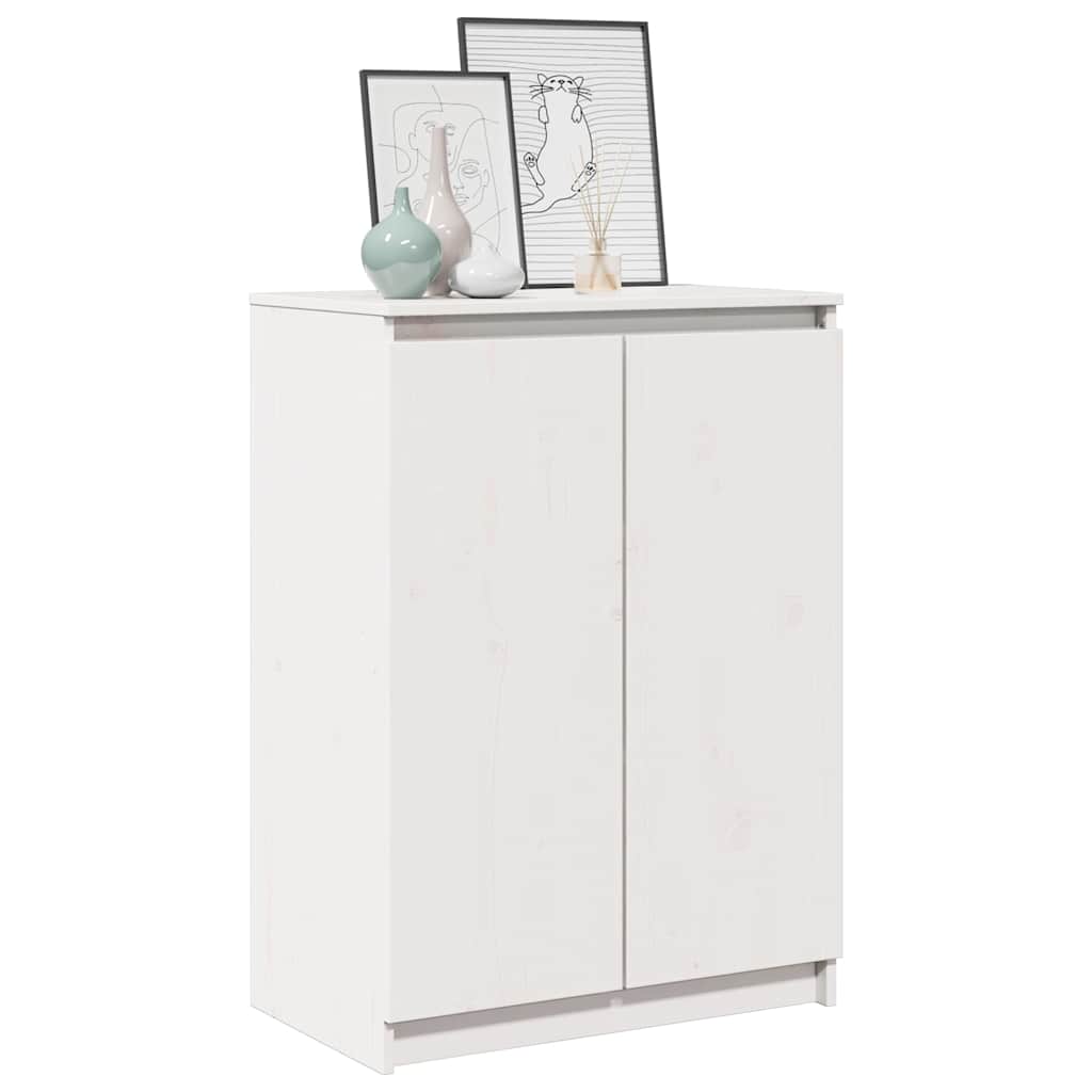 Sideboard Weiß 60x36x84 cm Massivholz Kiefer
