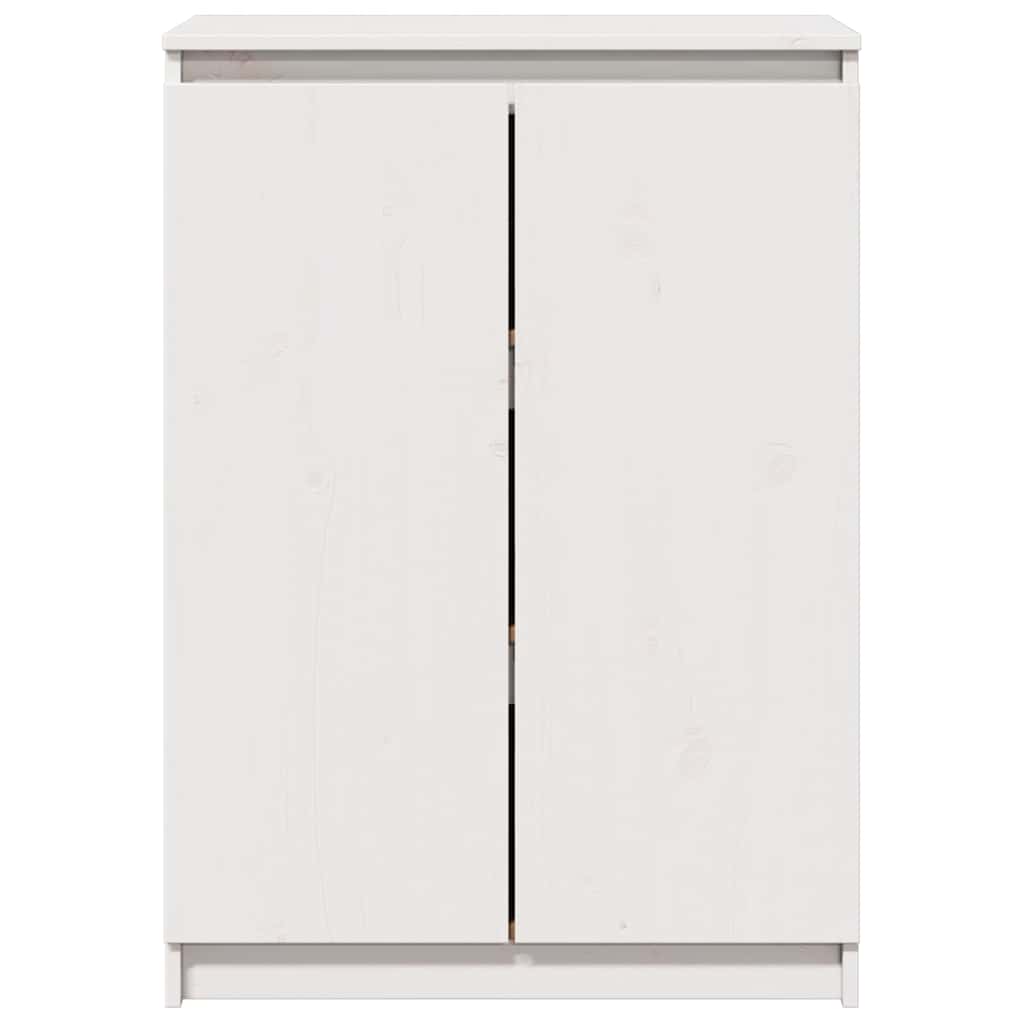 Sideboard Weiß 60x36x84 cm Massivholz Kiefer