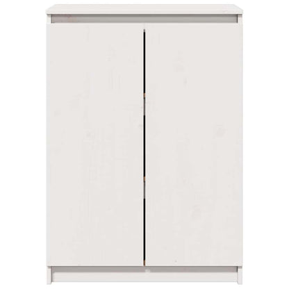 Sideboard Weiß 60x36x84 cm Massivholz Kiefer