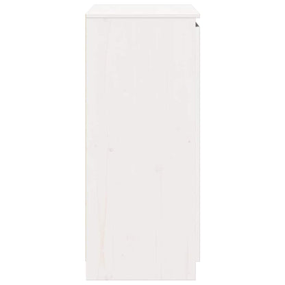 Sideboard Weiß 60x36x84 cm Massivholz Kiefer