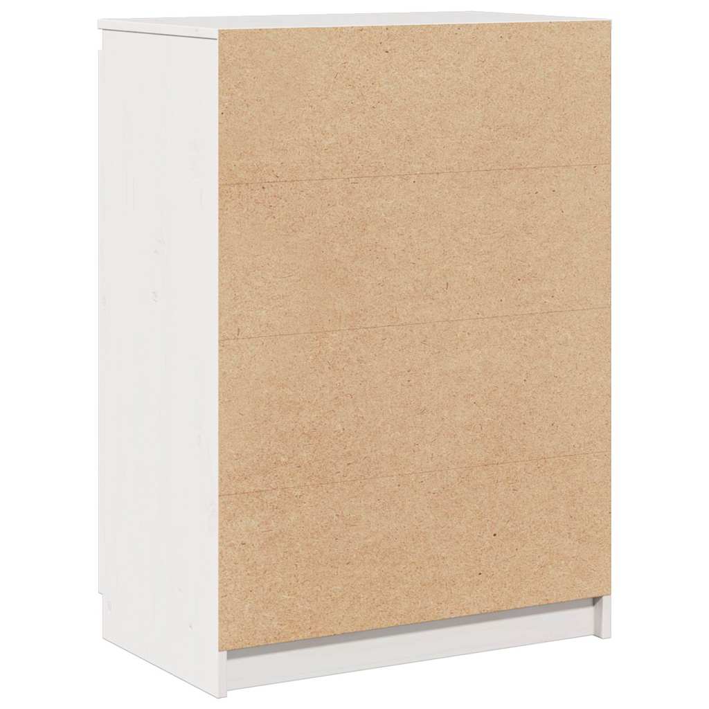 Sideboard Weiß 60x36x84 cm Massivholz Kiefer