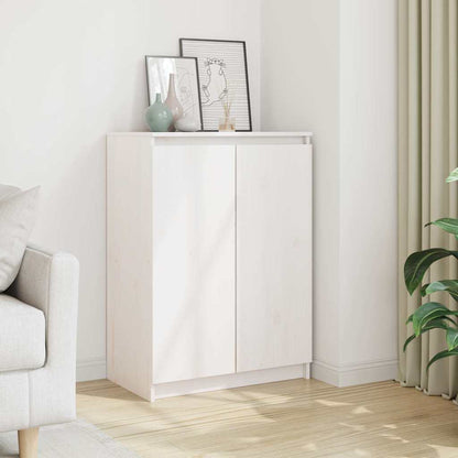 Sideboard Weiß 60x36x84 cm Massivholz Kiefer