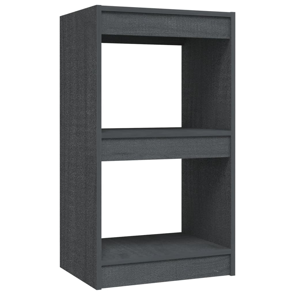 Bookshelf Grey 40x30x71.5 cm Solid Pine