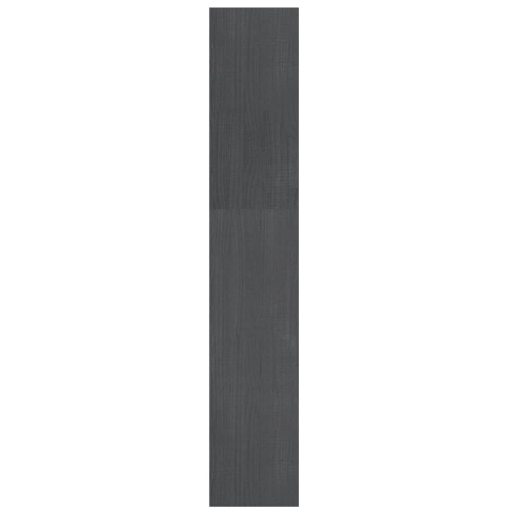 Bibliothèque/séparateur de pièce gris 100x30x167,5 cm bois de pin massif