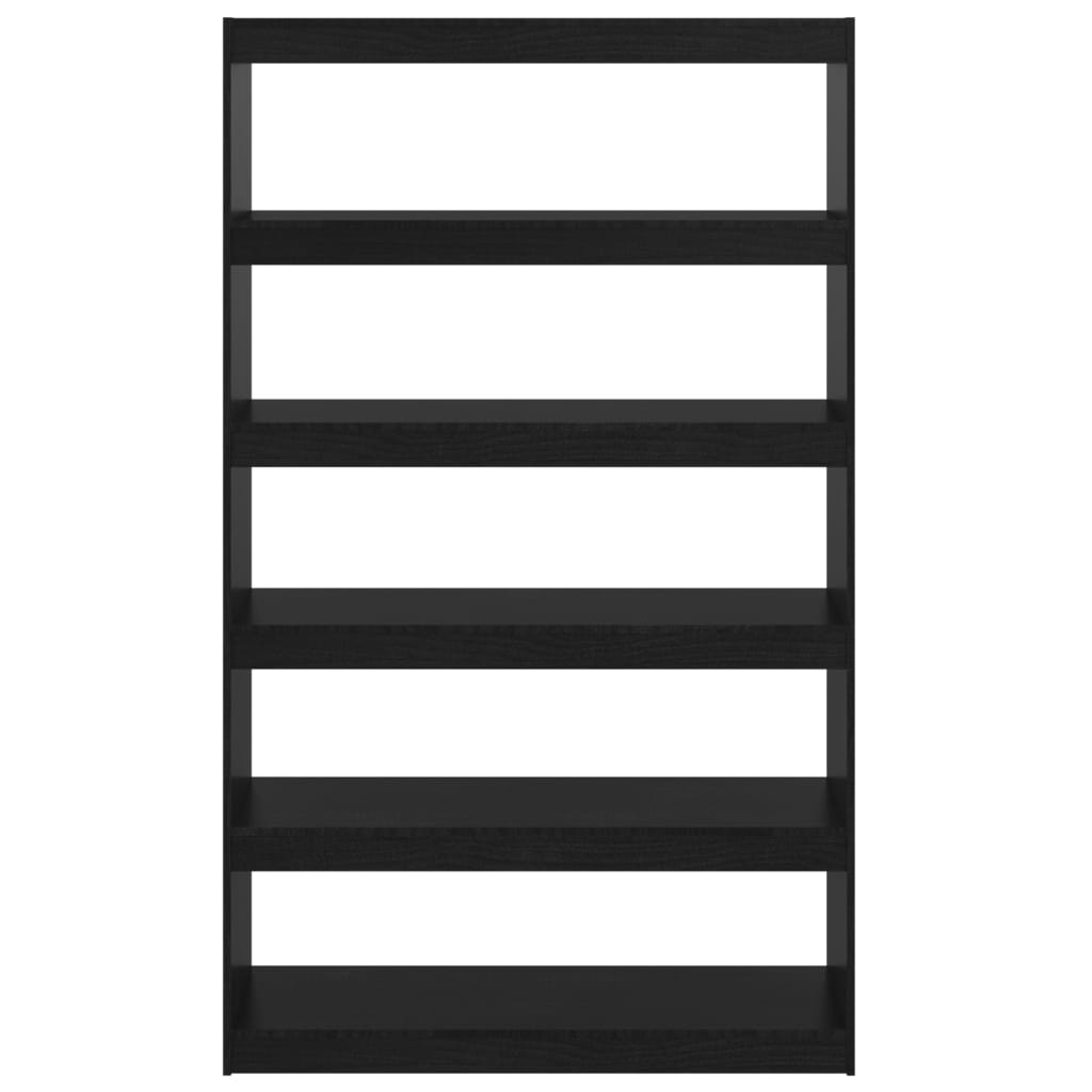 Bookshelf/Room Divider Black 100x30x167.5cm Solid Pine