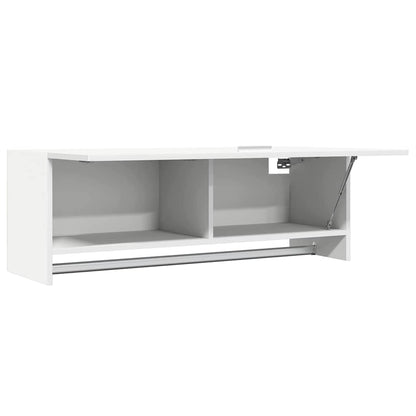 Kleiderschrank Weiß 100x32,5x35 cm Holzwerkstoff