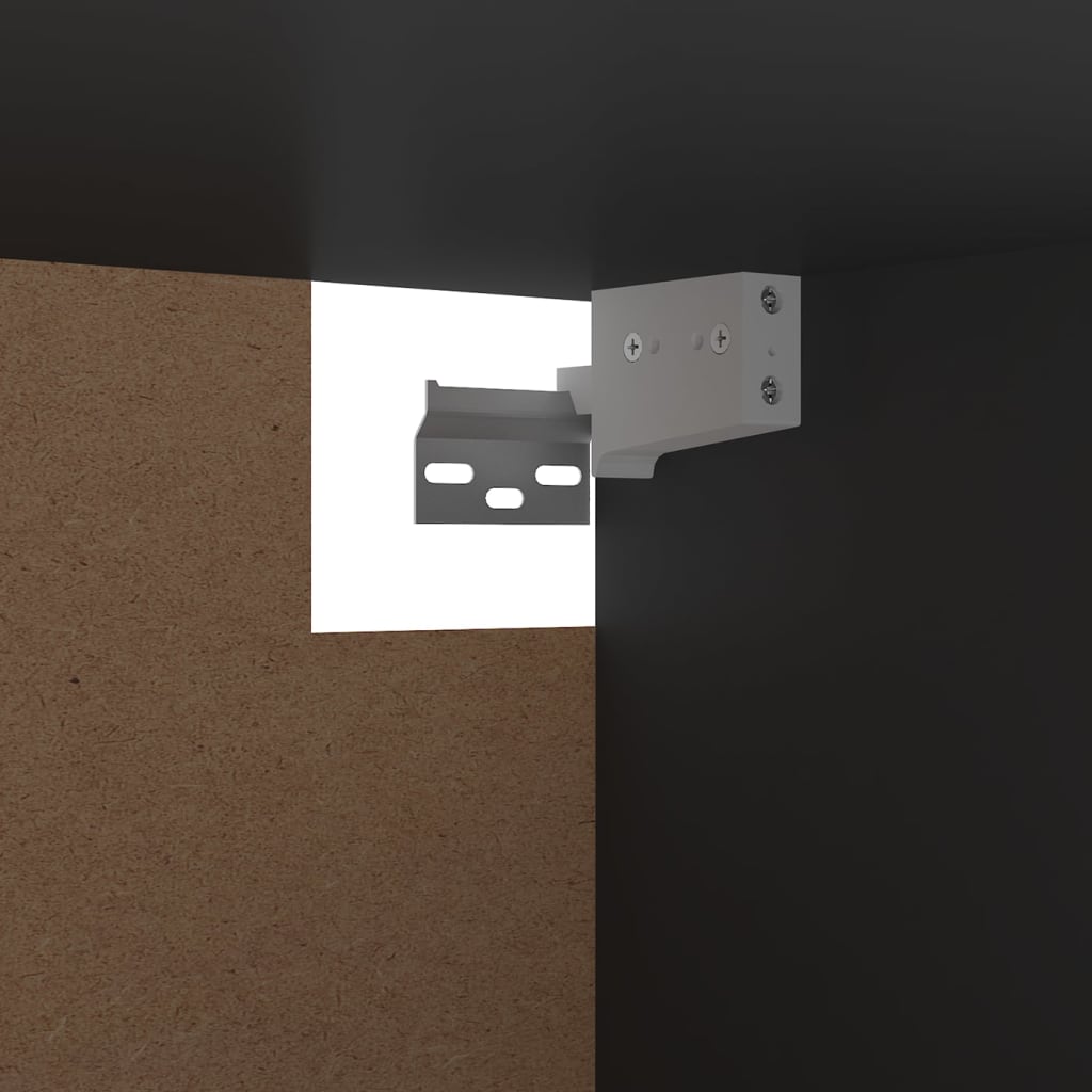 Kleiderschrank Grau 100x32,5x35 cm Holzwerkstoff