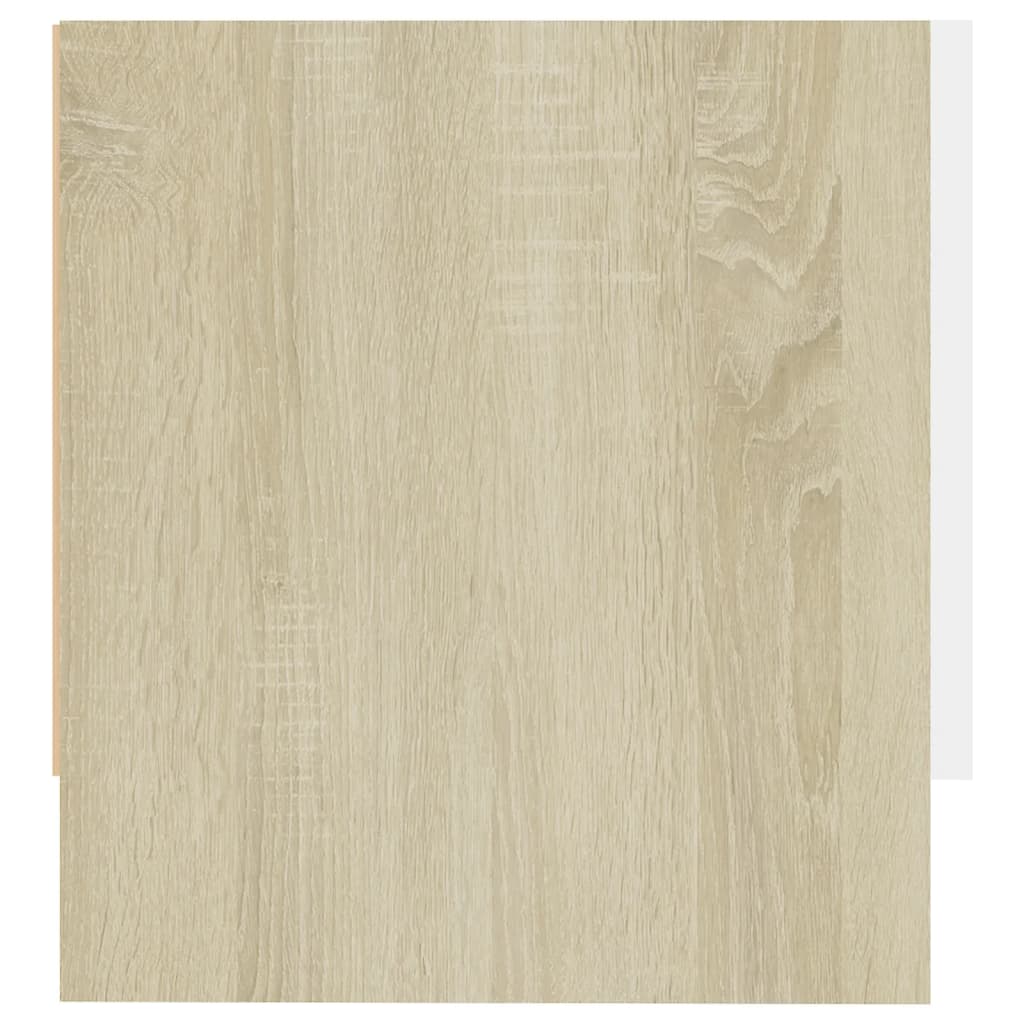 Kleiderschrank Weiß Sonoma-Eiche 100x32,5x35 cm Holzwerkstoff