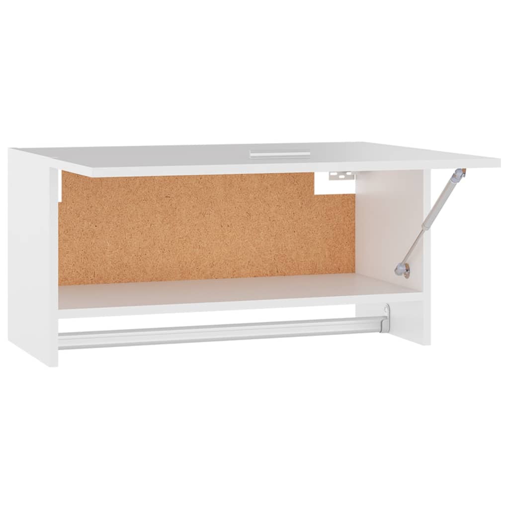 Kleiderschrank Weiß 70x32,5x35 cm Holzwerkstoff