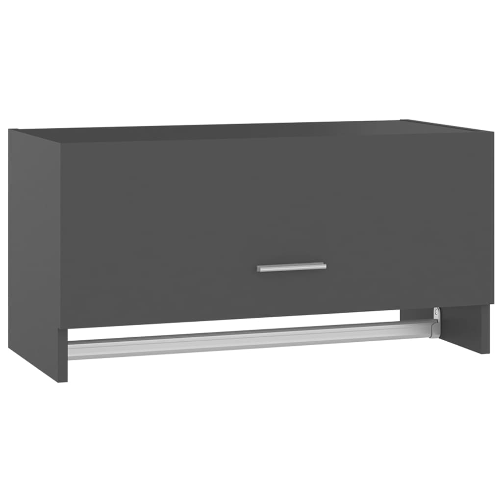 Kleiderschrank Grau 70x32,5x35 cm Holzwerkstoff