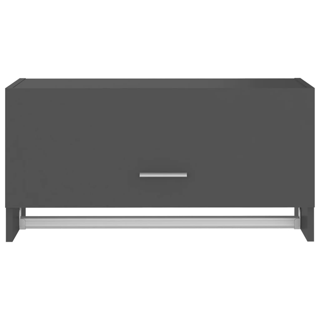 Kleiderschrank Grau 70x32,5x35 cm Holzwerkstoff