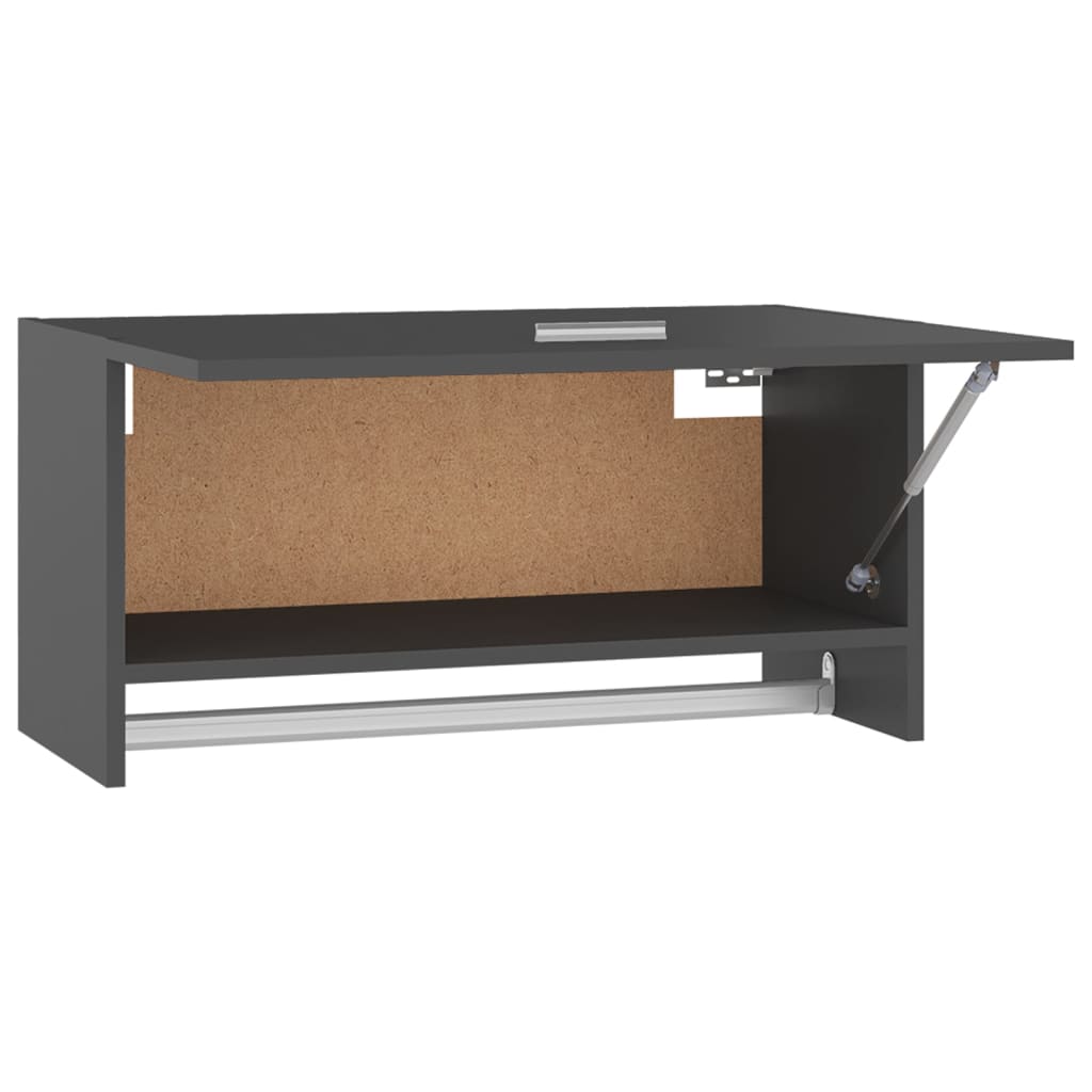 Kleiderschrank Grau 70x32,5x35 cm Holzwerkstoff