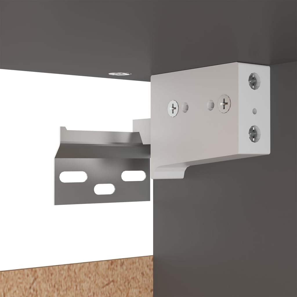 Kleiderschrank Grau 70x32,5x35 cm Holzwerkstoff