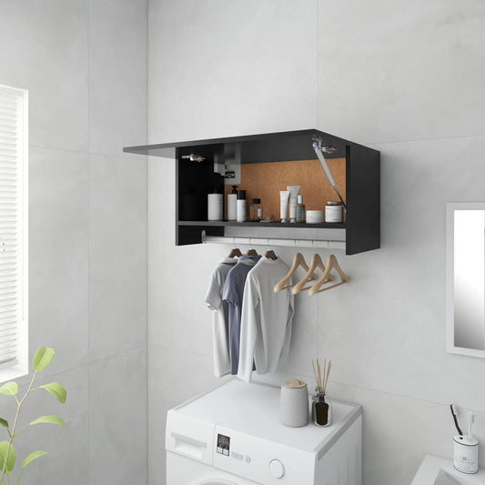 Kleiderschrank Grau 70x32,5x35 cm Holzwerkstoff