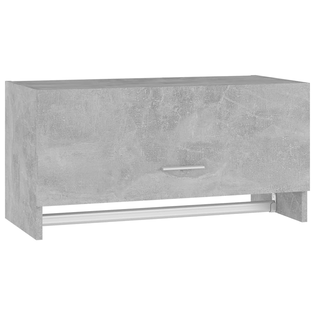 Armoire gris béton 70x32,5x35cm matière bois