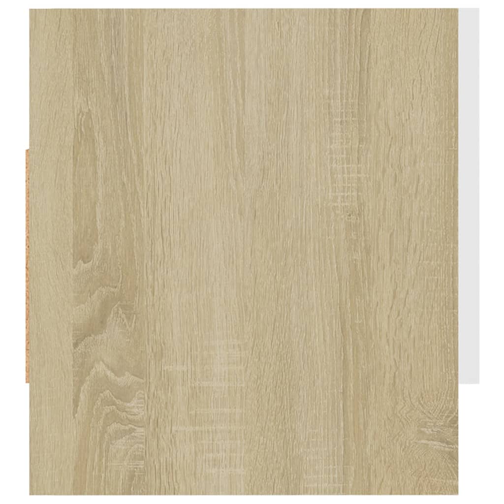Kleiderschrank Weiß Sonoma-Eiche 70x32,5x35 cm Holzwerkstoff