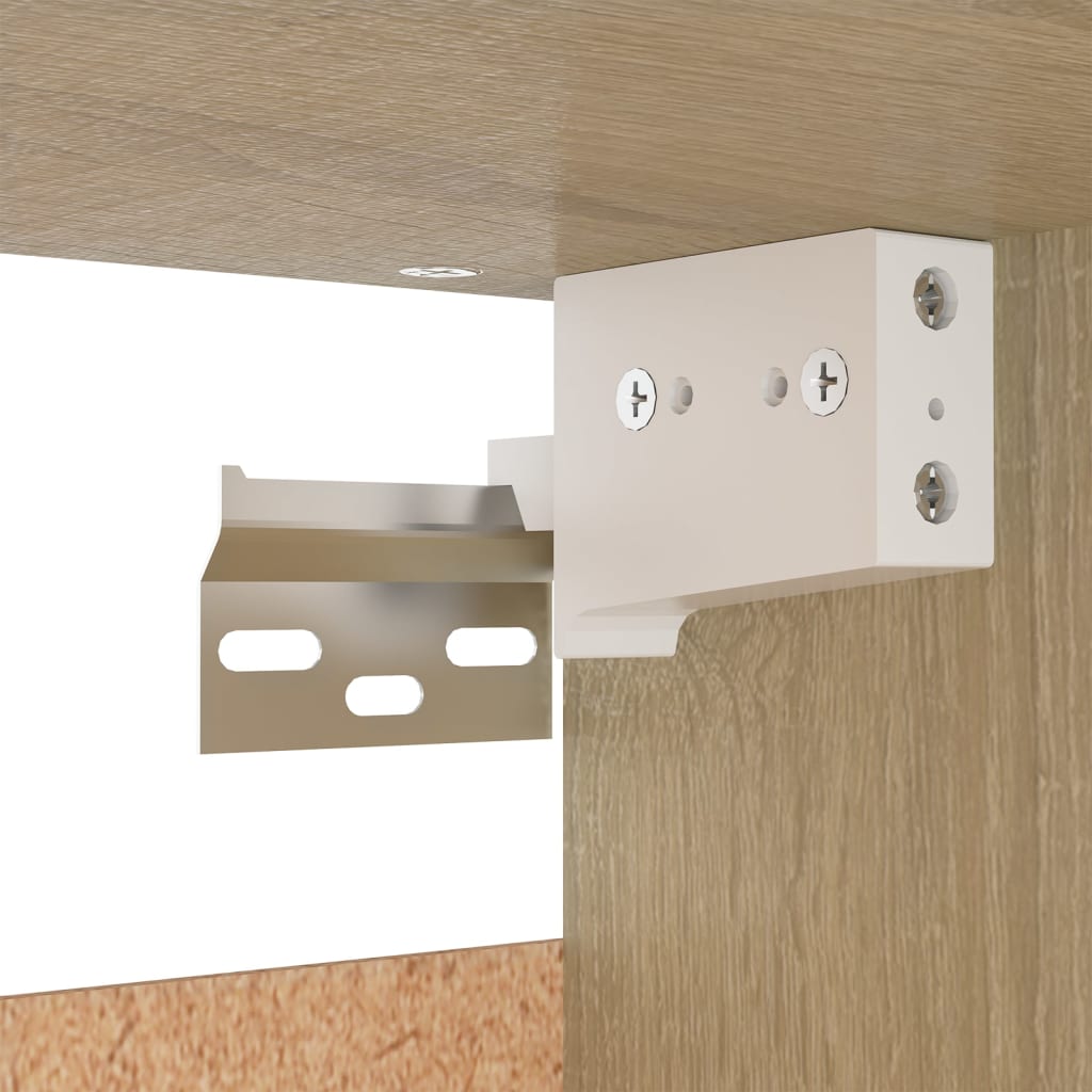 Kleiderschrank Weiß Sonoma-Eiche 70x32,5x35 cm Holzwerkstoff