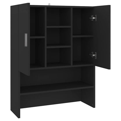 Waschmaschinenschrank Schwarz 70,5x25,5x90 cm
