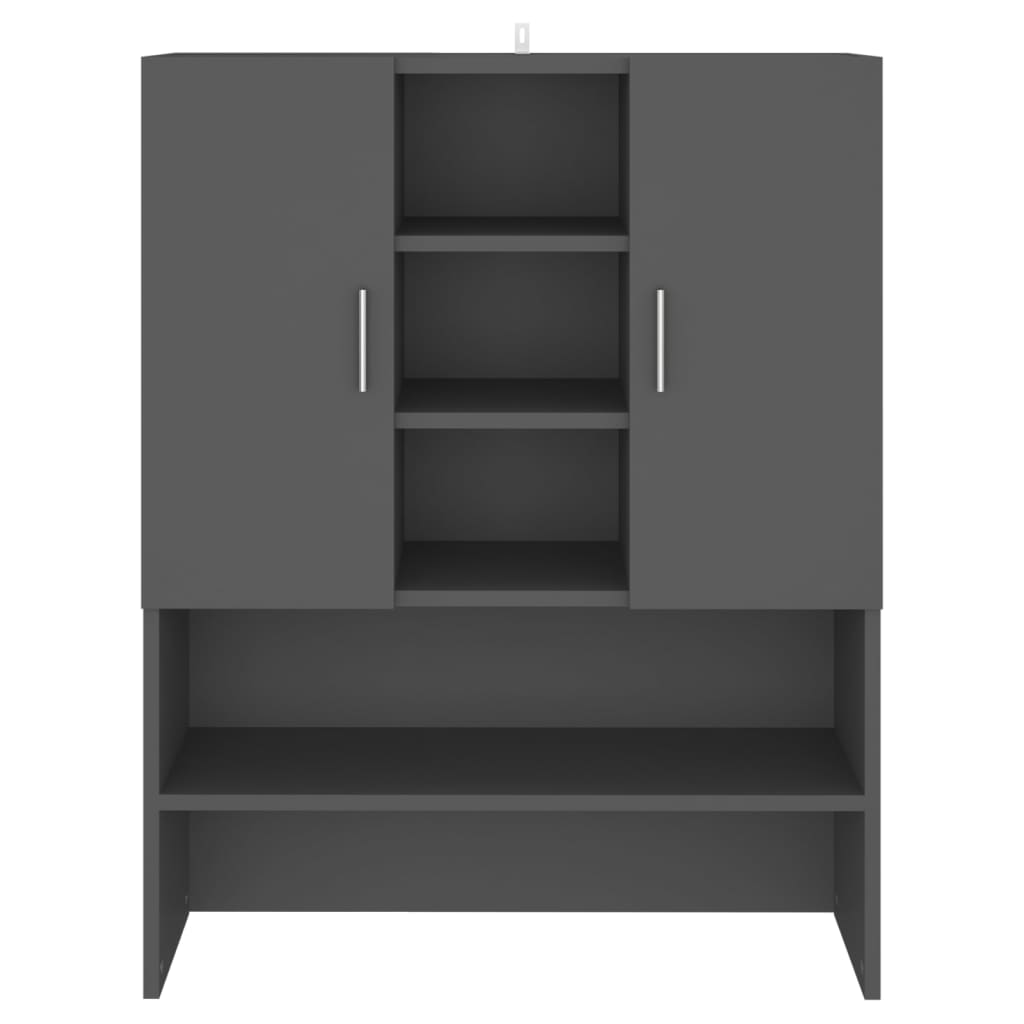 Waschmaschinenschrank Grau 70,5x25,5x90 cm