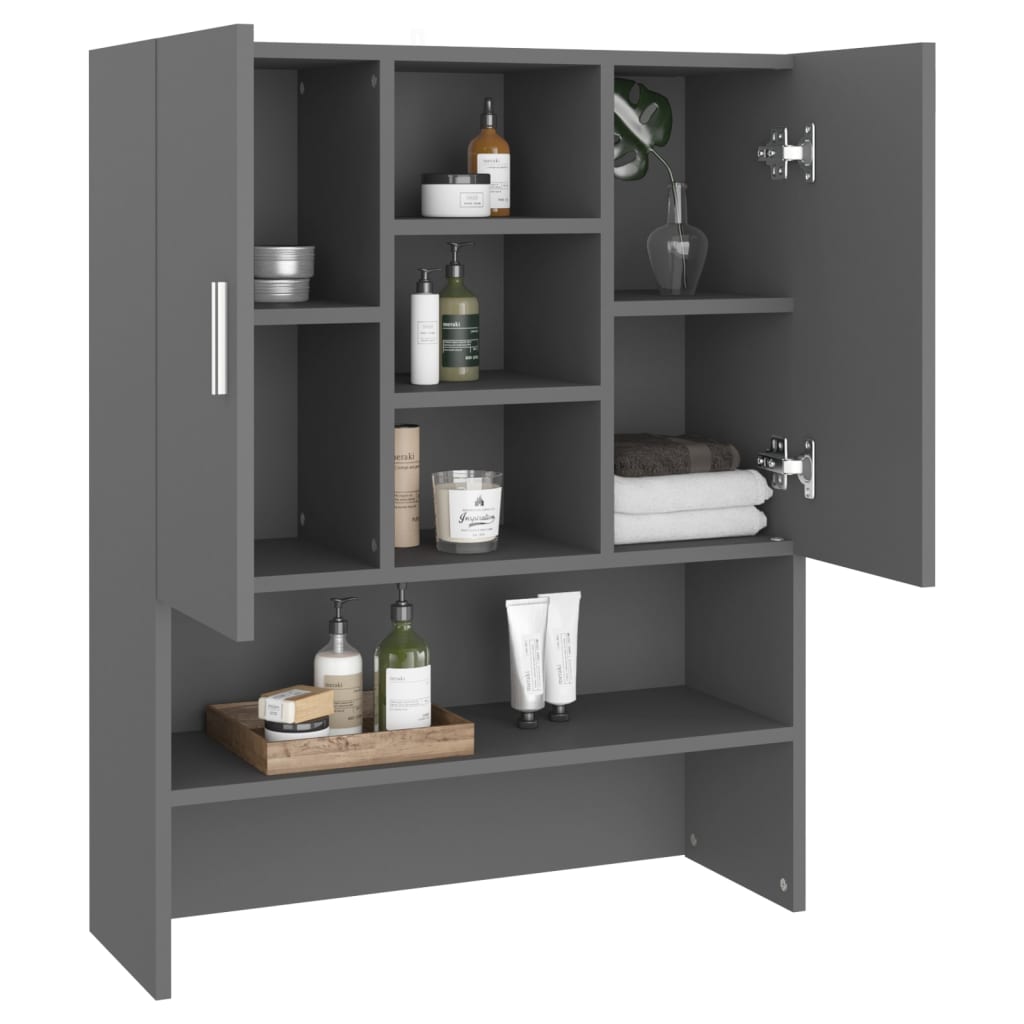 Waschmaschinenschrank Grau 70,5x25,5x90 cm