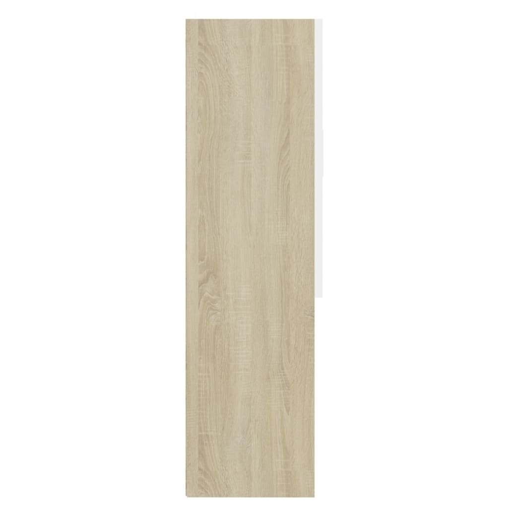 Waschmaschinenschrank Weiß Sonoma-Eiche 70,5x25,5x90 cm