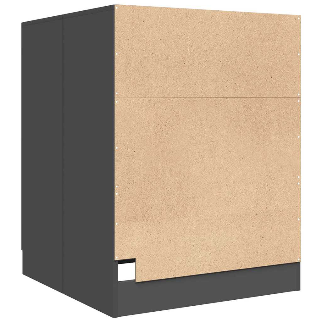 Waschmaschinenschrank Grau 71x71,5x91,5 cm