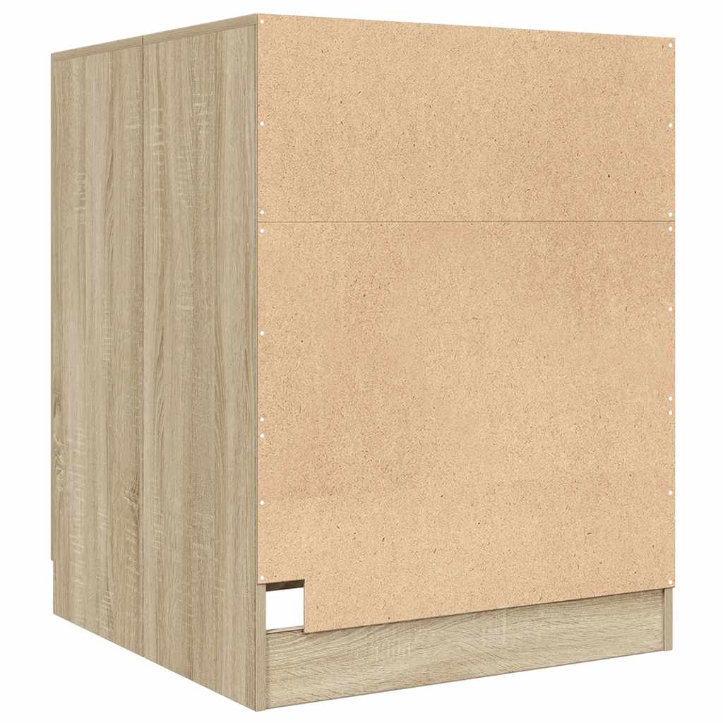 Waschmaschinenschrank Sonoma-Eiche 71x71,5x91,5 cm