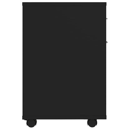 Rollschrank Schwarz 45x38x54 cm Holzwerkstoff