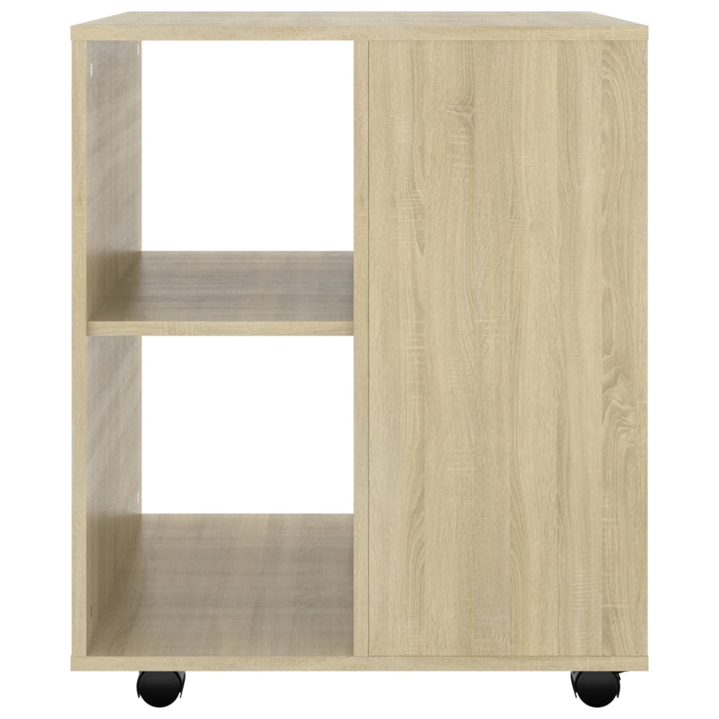 Armoire roulante chêne Sonoma 60x53x72 cm matériau bois