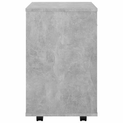 Rollschrank Betongrau 46x36x59 cm Holzwerkstoff