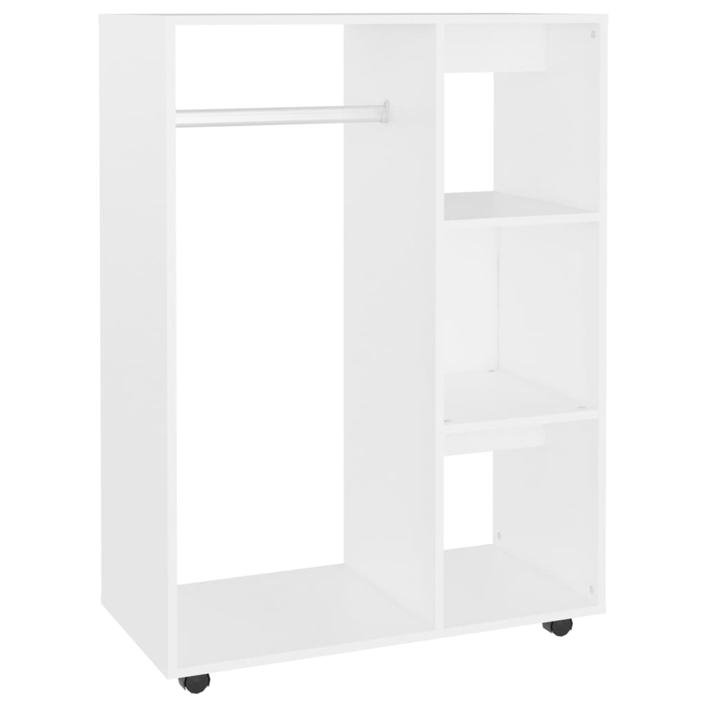 Armoire blanche 80x40x110 cm matière bois