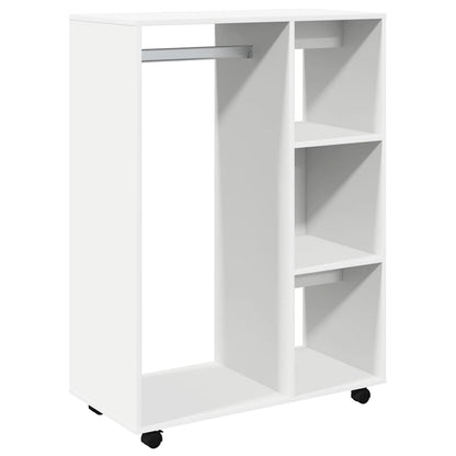 Kleiderschrank Weiß 80x40x110 cm Holzwerkstoff