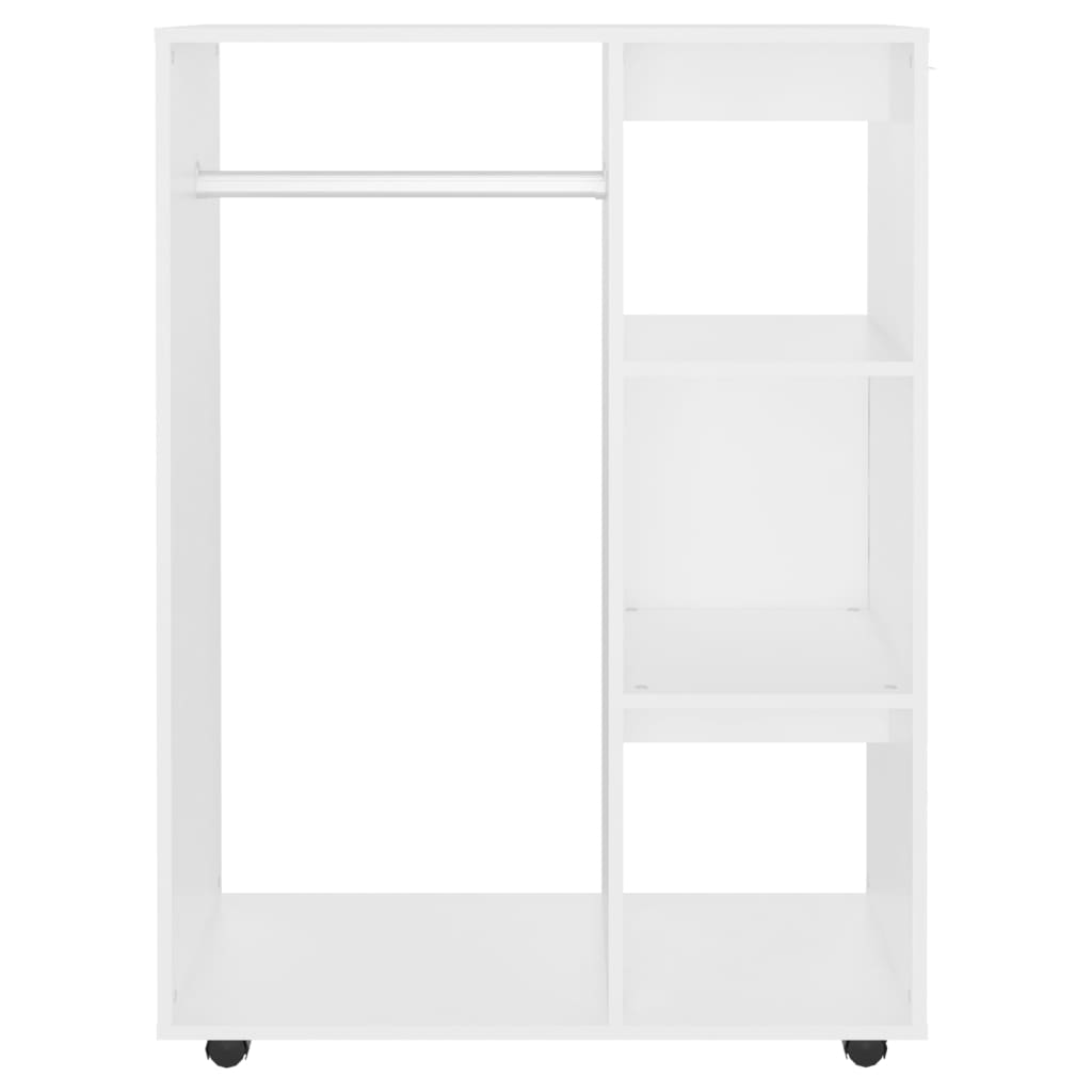 Armoire blanche 80x40x110 cm matière bois