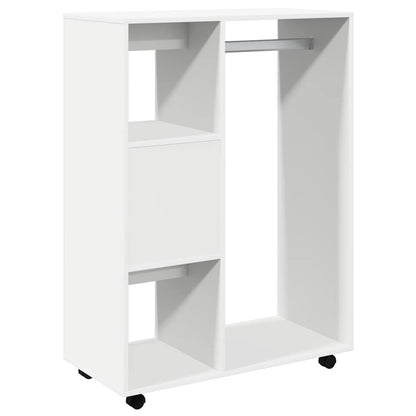 Kleiderschrank Weiß 80x40x110 cm Holzwerkstoff
