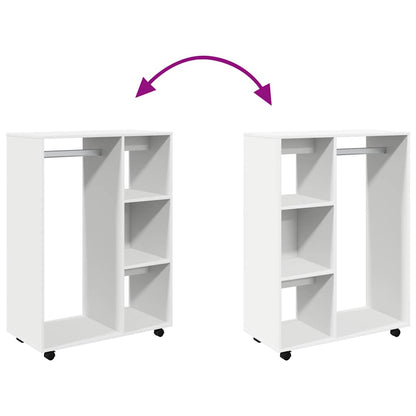 Kleiderschrank Weiß 80x40x110 cm Holzwerkstoff