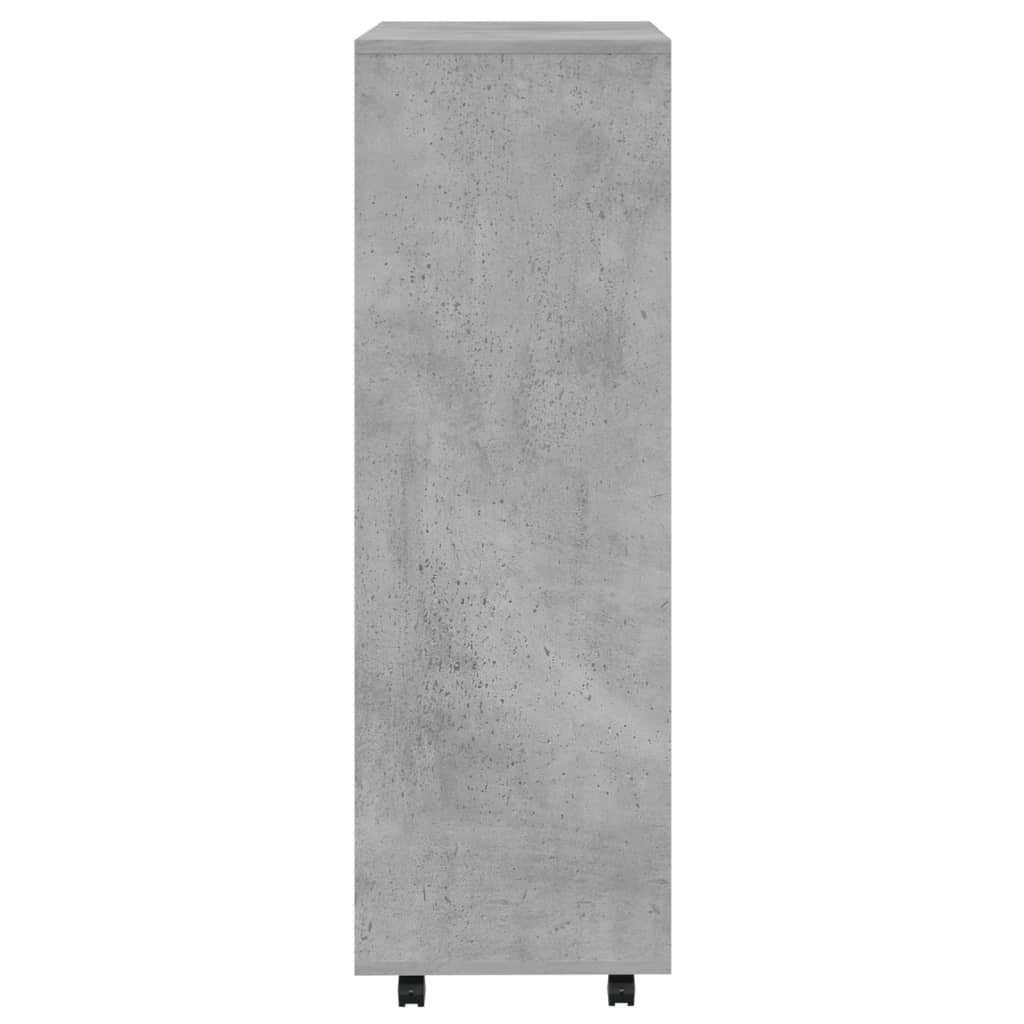 Armoire gris béton 80x40x110 cm en bois