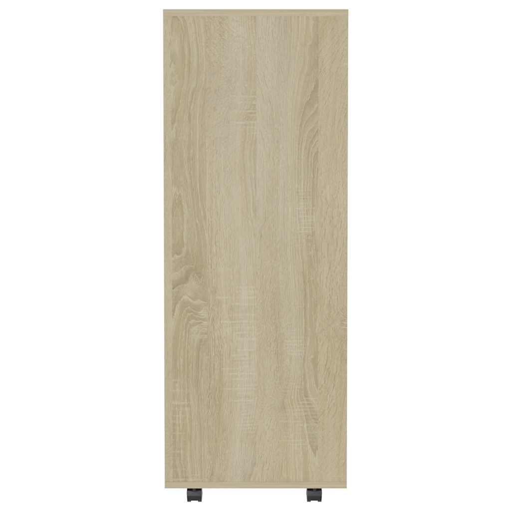 Kleiderschrank Weiß Sonoma-Eiche 80x40x110 cm Holzwerkstoff