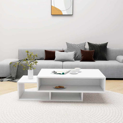 Couchtisch Weiß 105x55x32 cm Holzwerkstoff