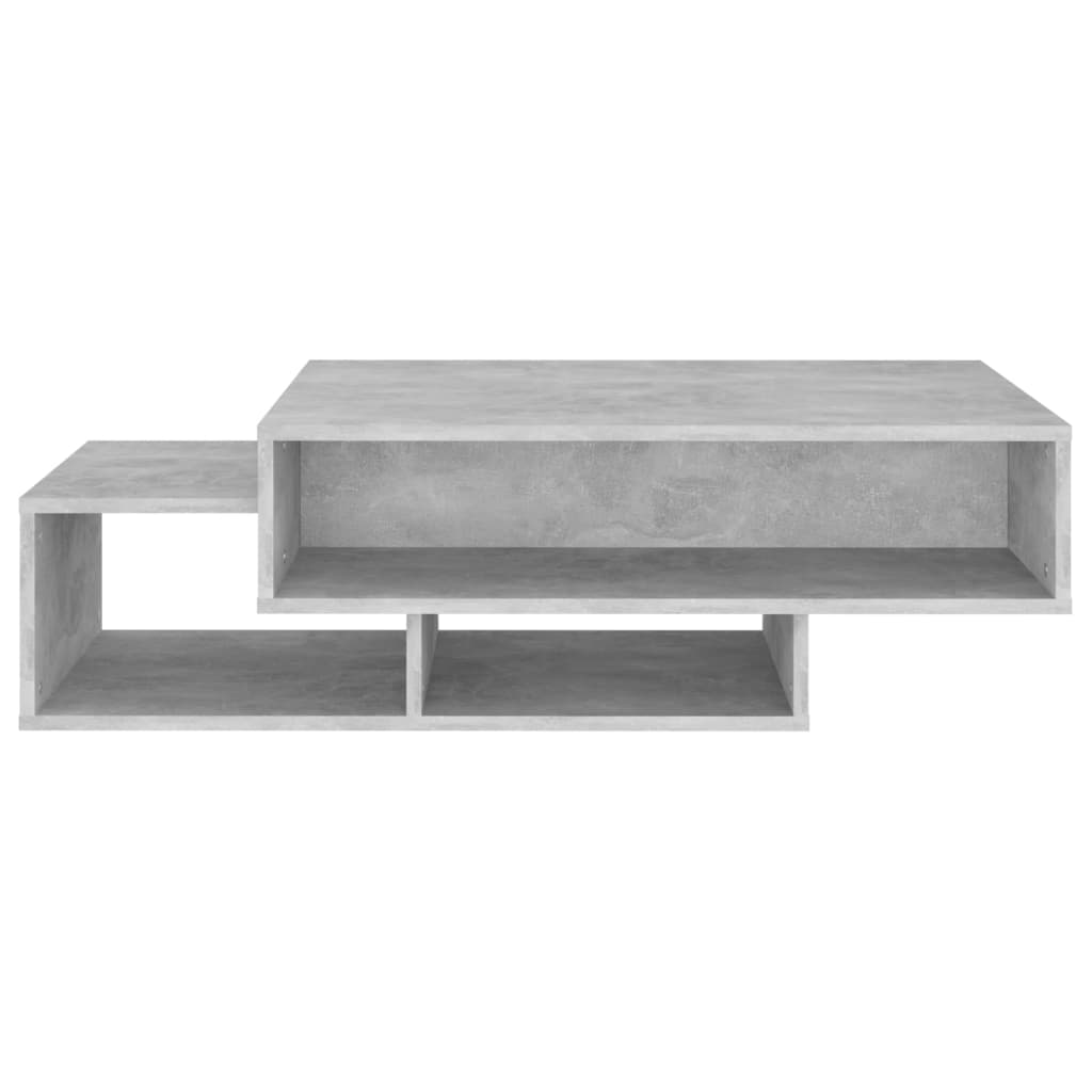 Table basse gris béton 105x55x32 cm en bois