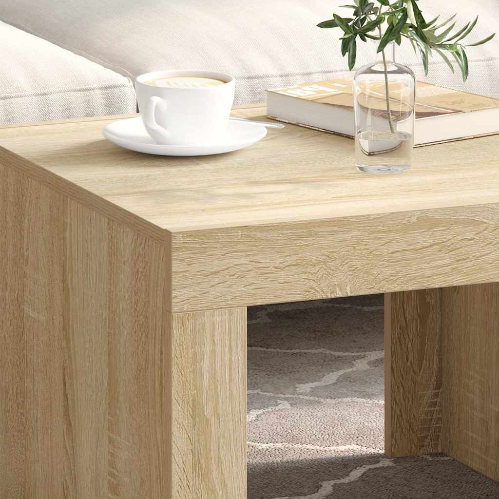 Couchtisch Sonoma-Eiche 50x50x35 cm Holzwerkstoff