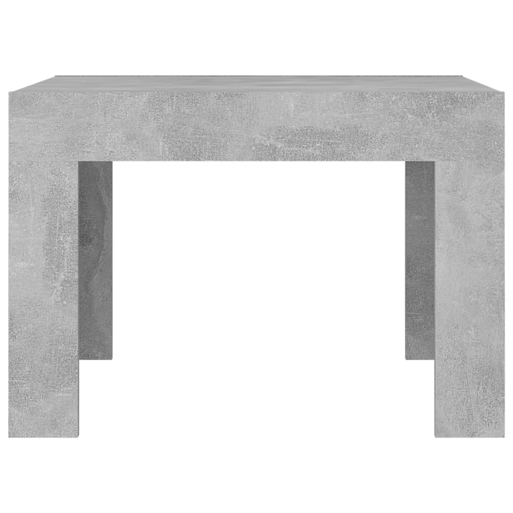 Table basse gris béton 50x50x35 cm en bois