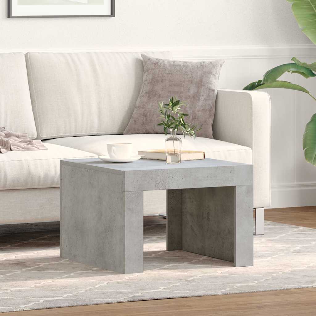 Couchtisch Betongrau 50x50x35 cm Holzwerkstoff