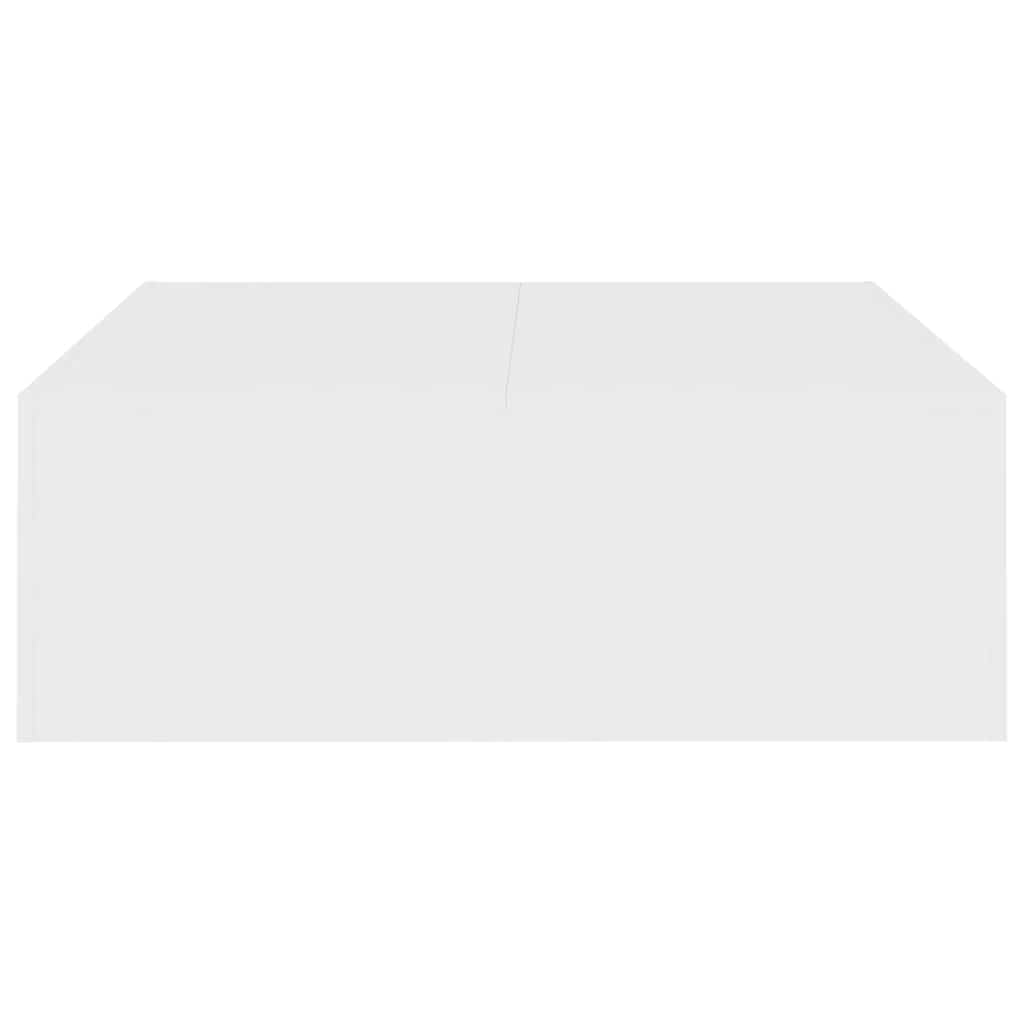 Table basse blanche 100x100x35 cm en bois